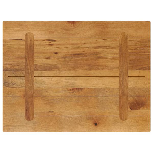 vidaXL Επιφάνεια Τραπεζιού Ορθογώνια 80x60x3,8 εκ. Μασίφ Ξύλο Μάνγκο