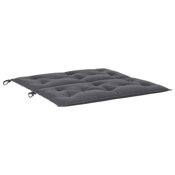 vidaXL Μαξιλάρι Πάγκου Κήπου Ανθρακί 100x(50+50)x7 εκ. Ύφασμα Oxford