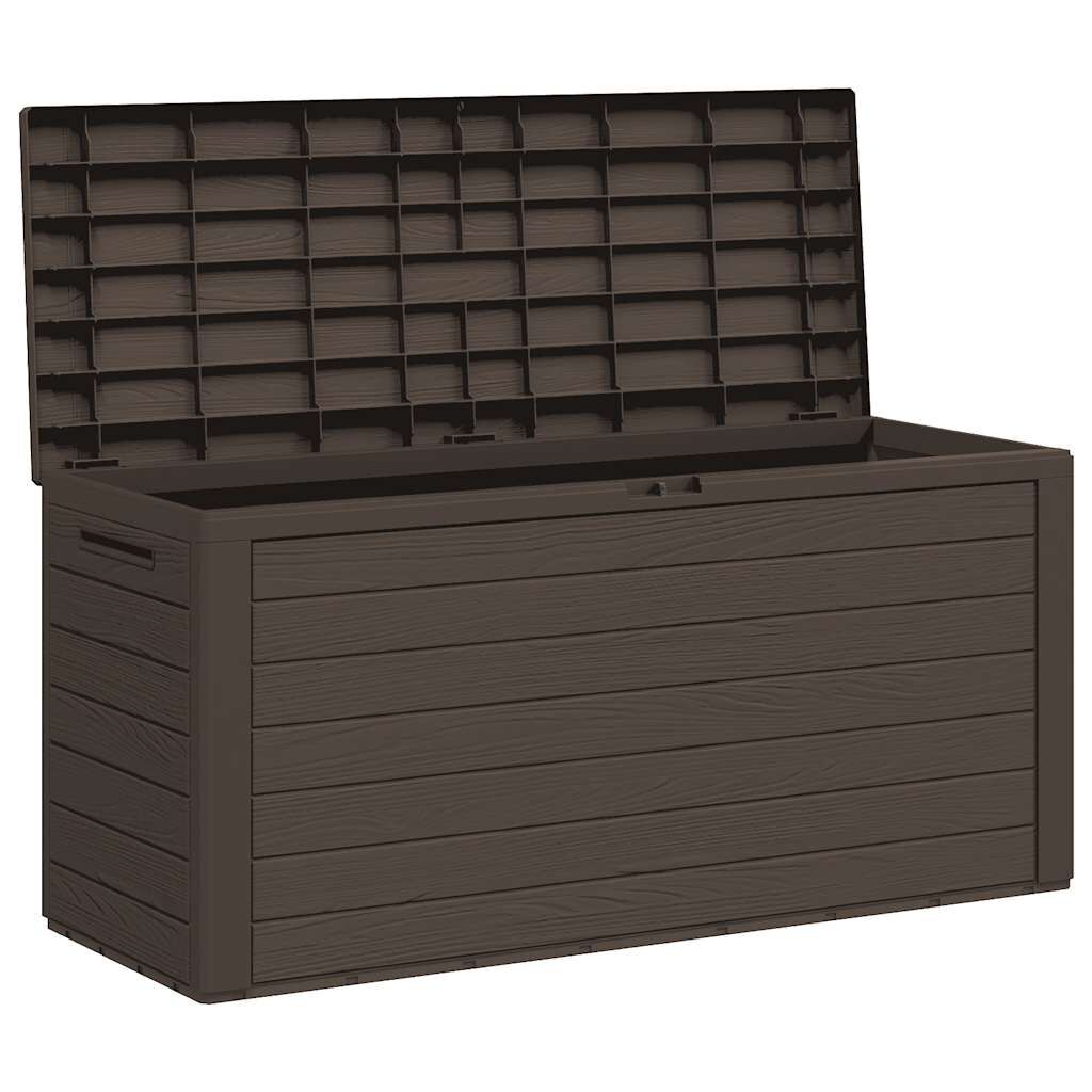 vidaXL Μπαούλο Αποθήκευσης Κήπου Καφέ 116 x 44 x 55 εκ.