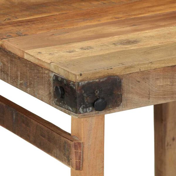 vidaXL Τραπεζαρία Καφέ 60 x 55 x 76 εκ. Μασίφ ανακυκλωμένο ξύλο