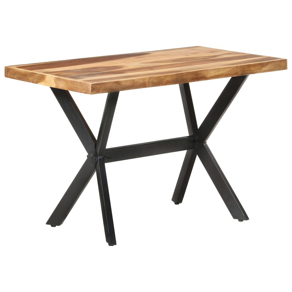 vidaXL Τραπεζαρία 120 x 60 x 75 εκ. Μασίφ Ξύλο & Μελί Φινίρισμα