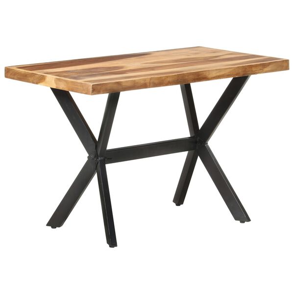vidaXL Τραπεζαρία 120 x 60 x 75 εκ. Μασίφ Ξύλο & Μελί Φινίρισμα