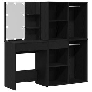 vidaXL &Sigma;&epsilon;&tau; &Tau;&rho;&alpha;&pi;έ&zeta;&iota; &Mu;&alpha;&kappa;&iota;&gamma;&iota;ά&zeta; LED &mu;&epsilon; &rho;ά&phi;&iota; &Mu;&alpha;ύ&rho;&eta; &Omicron;&xi;&upsilon;ά 140 x 40 x 140 &epsilon;&kappa;