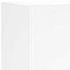 vidaXL Έπιπλο Τοίχου Τηλεόρασης με LED Λευκό 40,5x35x80 εκ.