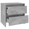 vidaXL Κομοδίνο Γκρι Σκυροδέματος 45 x 34,5 x 44,5 εκ. από Μοριοσανίδα