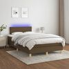 vidaXL &Kappa;&rho;&epsilon;&beta;ά&tau;&iota; Boxspring &mu;&epsilon; &Sigma;&tau;&rho;ώ&mu;&alpha; & LED &Sigma;&kappa;.&Kappa;&alpha;&phi;έ 120x200 &epsilon;&kappa; &Upsilon;&phi;&alpha;&sigma;&mu;ά&tau;&iota;&nu;&omicron;
