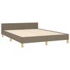 vidaXL Σκελετός Κρεβατιού Χωρίς Στρώμα Taupe 140x200 εκ. Υφασμάτινο
