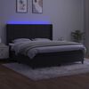 vidaXL &Kappa;&rho;&epsilon;&beta;ά&tau;&iota; Boxspring &mu;&epsilon; &Sigma;&tau;&rho;ώ&mu;&alpha; & LED &Mu;&alpha;ύ&rho;&omicron; 180x200 &epsilon;&kappa;. &Beta;&epsilon;&lambda;&omicron;ύ&delta;&iota;&nu;&omicron;
