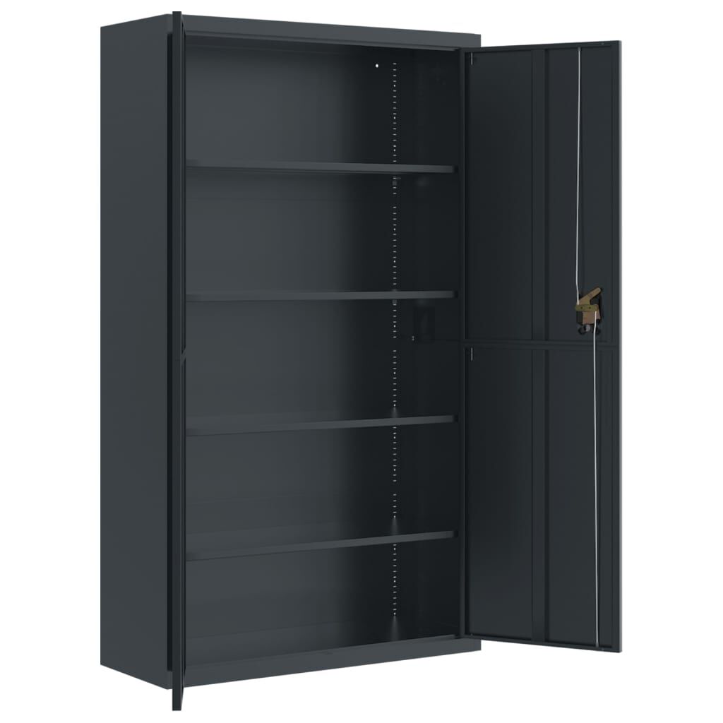 vidaXL Αρχειοθήκη Ανθρακί 105 x 40 x 180 εκ. Ατσάλινη