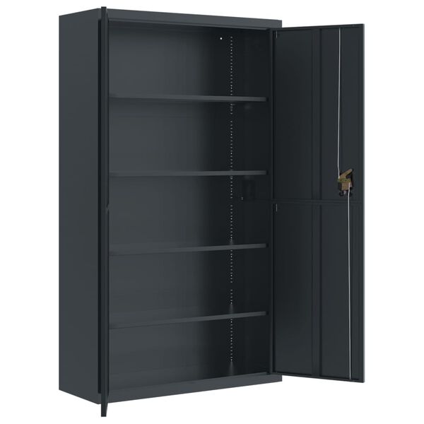 vidaXL Αρχειοθήκη Ανθρακί 105 x 40 x 180 εκ. Ατσάλινη