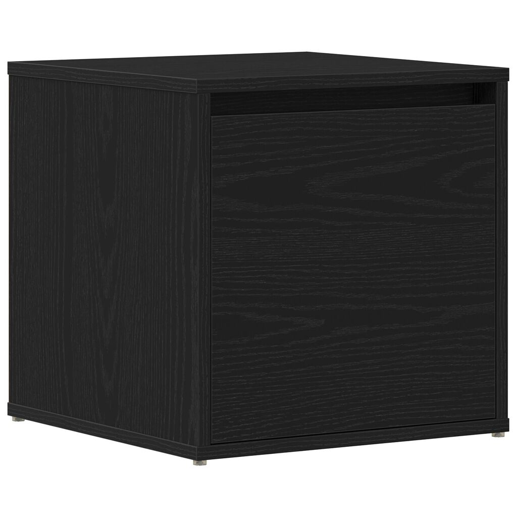 vidaXL Κουτί Συρταριού Μαύρο Δρυς 40,5x40x40 εκ. Επεξεργασμένο Ξύλο