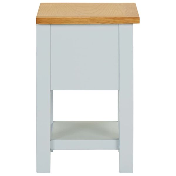 vidaXL Κομοδίνο 36 x 30 x 47 εκ. από Μασίφ Ξύλο Δρυός