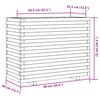 vidaXL Ζαρντινιέρα Λευκή 90x40x72 εκ. από Μασίφ Ξύλο Πεύκου