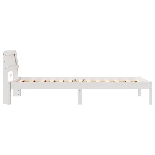 vidaXL Σκελετός Κρεβατιού Λευκό 100 x 200 cm Μασίφ ξύλο πεύκου