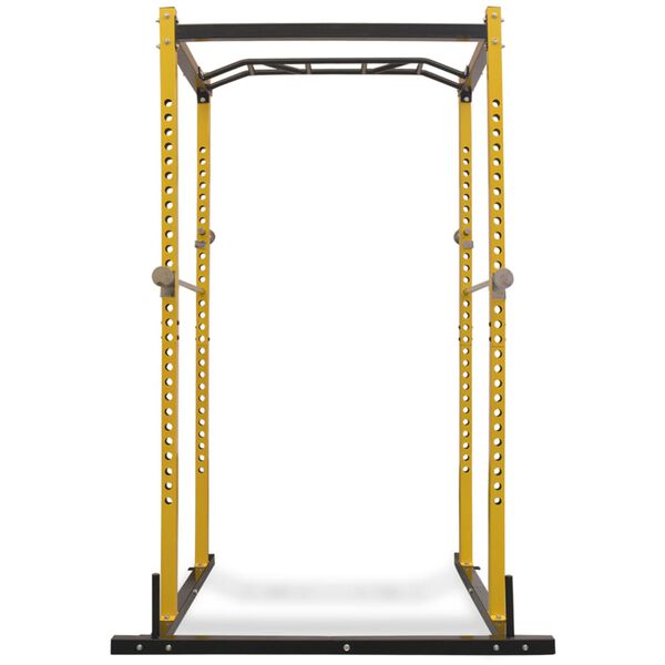 vidaXL Πολυόργανο Power Rack Κίτρινο και Μαύρο 140 x 145 x 214 εκ.