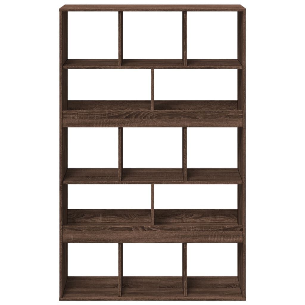 vidaXL Βιβλιοθήκη Καφέ Δρυς 100x33x156,5εκ. από Επεξεργασμένο Ξύλο