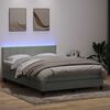 vidaXL &Kappa;&rho;&epsilon;&beta;ά&tau;&iota; Boxspring &mu;&epsilon; &Sigma;&tau;&rho;ώ&mu;&alpha; & LED &Alpha;&nu;&omicron;&iota;&chi;&tau;ό &Gamma;&kappa;&rho;&iota; 160x220 &epsilon;&kappa;. &Beta;&epsilon;&lambda;&omicron;ύ&delta;&iota;&nu;&omicron;