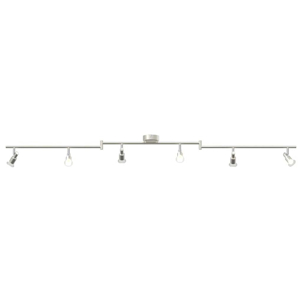 vidaXL Σποτ οροφής Βουρτσισμένο Νίκελ 176.5 x 9.5 x 14 εκ Ατσάλι