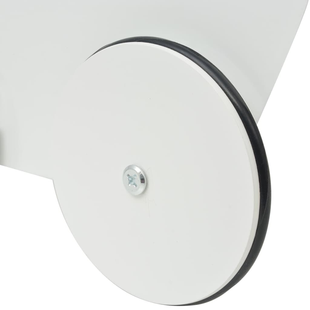 vidaXL Καροτσάκι Κούκλας Λευκό 53 x 25,7 x 50 εκ. Ξύλινο