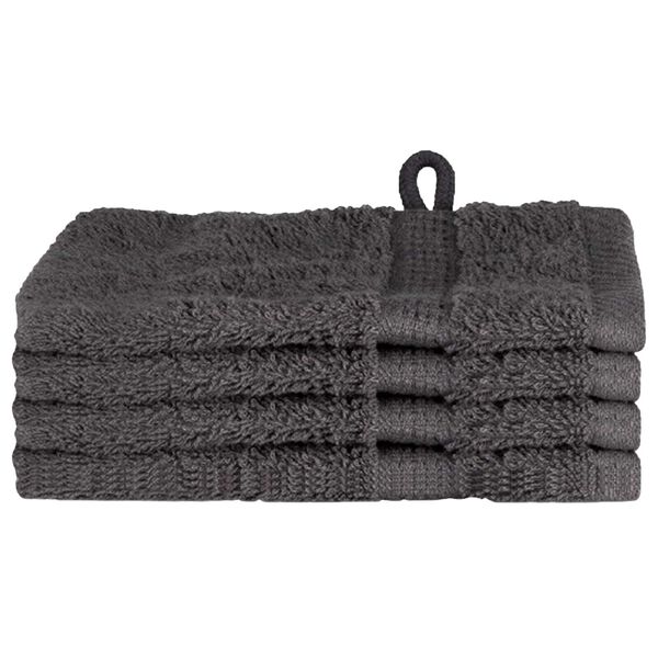 vidaXL Πετσέτες 4 pcs Ανθρακί 15 x 21 cm Βαμβάκι