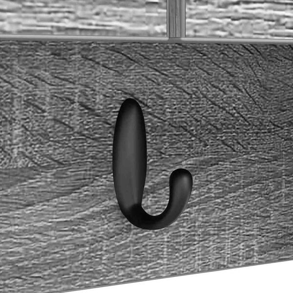 vidaXL Τοίχου Κρεμάστρα Γκρι sonoma 80 x 20 x 30 cm Επεξεργασμένο ξύλο