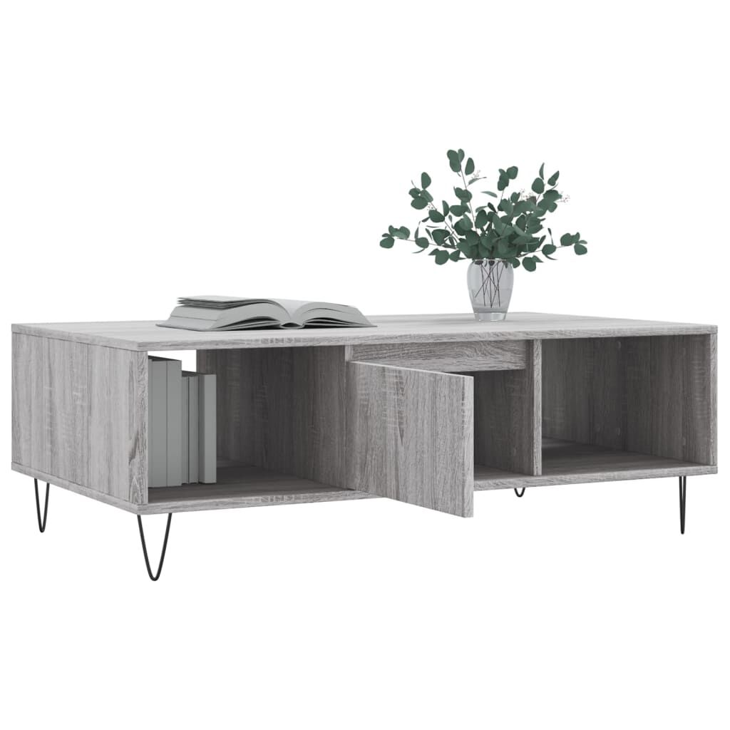 vidaXL Τραπεζάκι Σαλονιού Γκρι Sonoma 104x60x35 εκ. Επεξεργασμένο Ξύλο