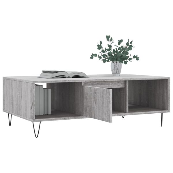 vidaXL Τραπεζάκι Σαλονιού Γκρι Sonoma 104x60x35 εκ. Επεξεργασμένο Ξύλο