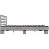 vidaXL Πλαίσιο Κρεβατιού Γκρι Sonoma 200x200 εκ. Επεξ. Ξύλο & Μέταλλο