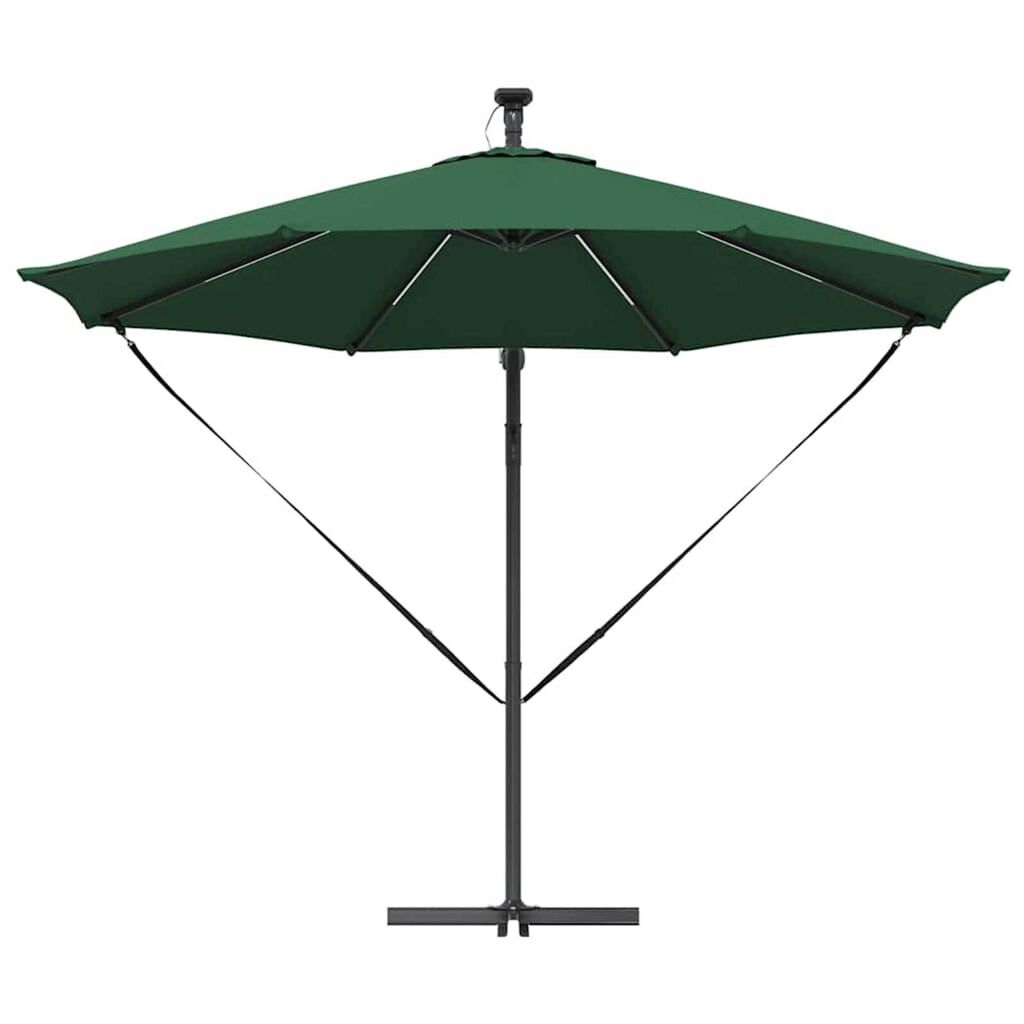 vidaXL Ομπρέλα Cantilever Banana Πράσινο 294 x 294 x 248 cm