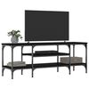 vidaXL Έπιπλο Τηλεόρασης Μαύρο 121 x 35 x 45 εκ. Επεξεργ. Ξύλο/Σίδερο
