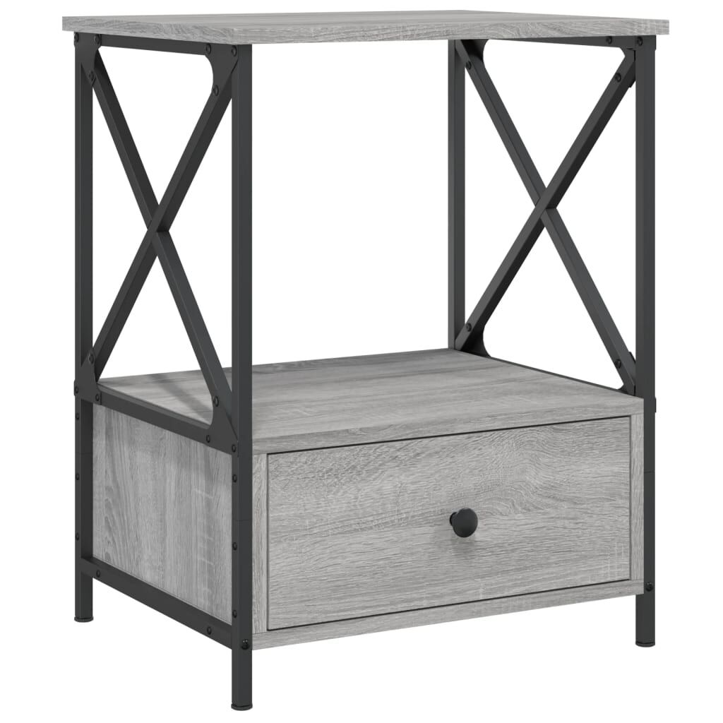 vidaXL Κομοδίνο Γκρι Sonoma 50 x 41 x 65 εκ. από Επεξεργασμένο Ξύλο