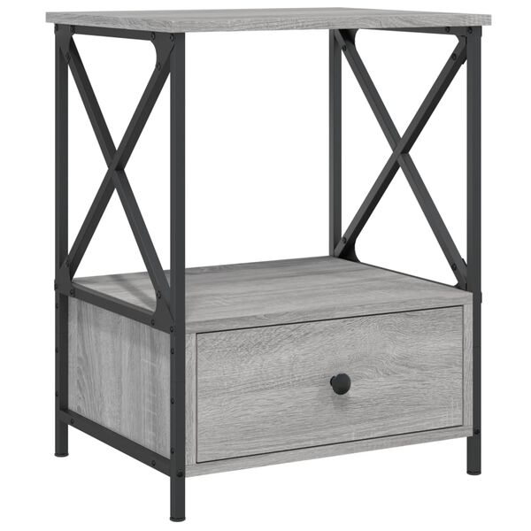 vidaXL Κομοδίνο Γκρι Sonoma 50 x 41 x 65 εκ. από Επεξεργασμένο Ξύλο