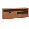 vidaXL Έπιπλο Τηλεόρασης 110 x 30 x 40 εκ. από Μασίφ Ξύλο Teak