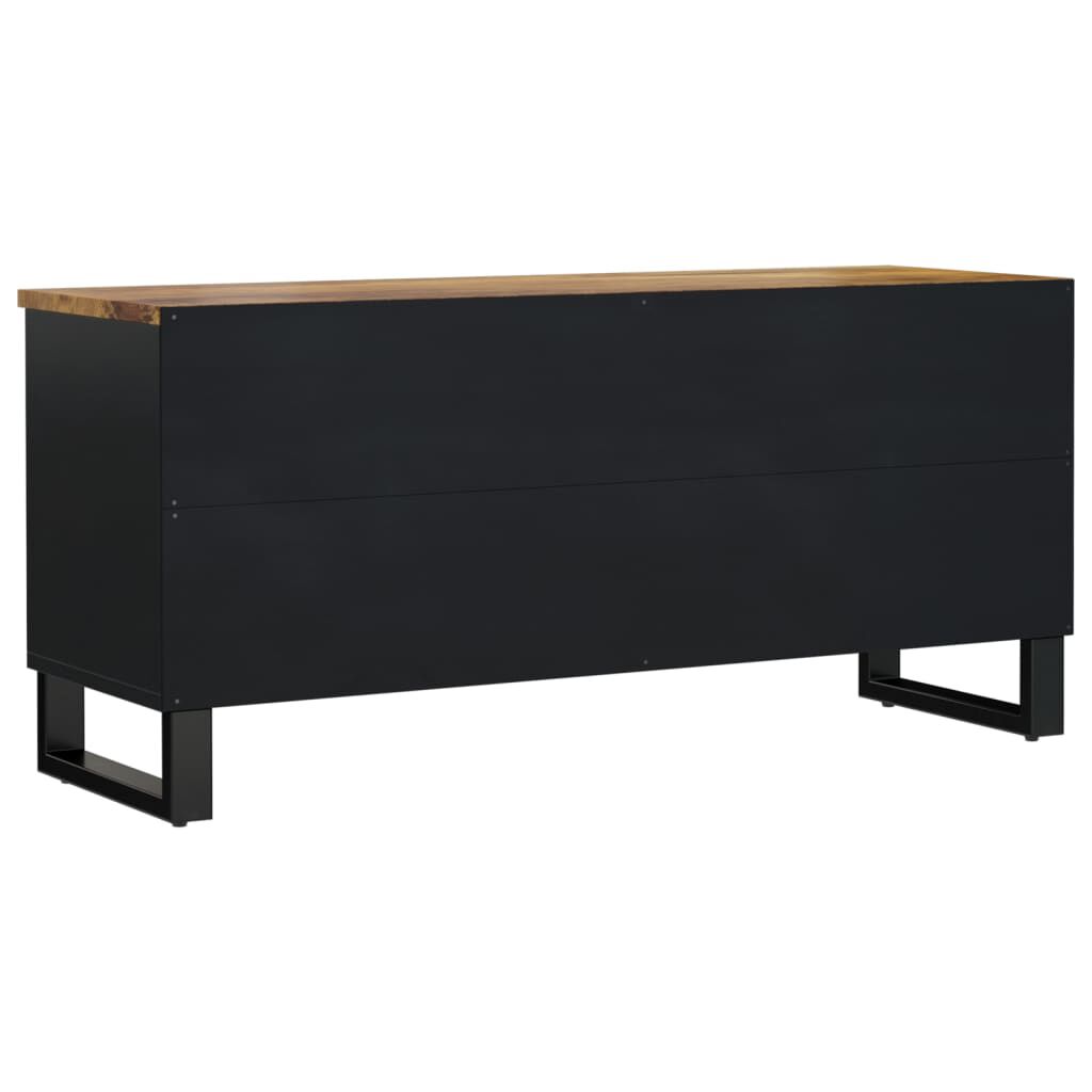 vidaXL Έπιπλο Τηλεόρασης 100x33x46 εκ. Μασίφ Ξύλο Μάνγκο & Επεξ. Ξύλο