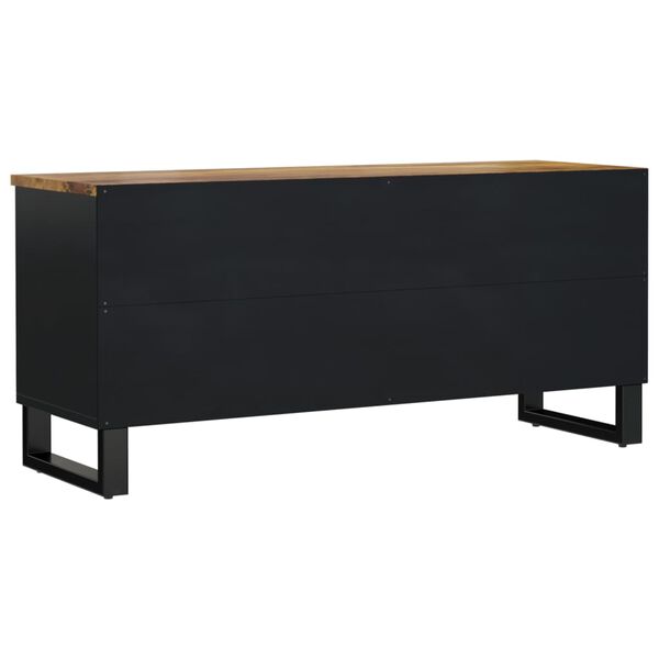 vidaXL Έπιπλο Τηλεόρασης 100x33x46 εκ. Μασίφ Ξύλο Μάνγκο & Επεξ. Ξύλο
