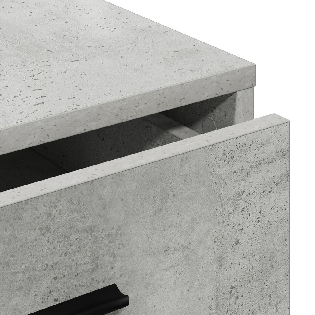 vidaXL Μπουφές Γκρι Σκυρόδεμα 40x41x75 εκ. Επεξεργασμένο Ξύλο