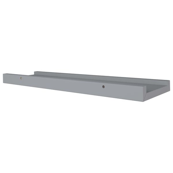 vidaXL Ράφια για Κορνίζες 2 τεμ. Γκρι 40 x 9 x 3 εκ. από MDF