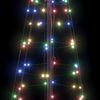 vidaXL LED Χριστουγεννιάτικο Δέντρο με 390 LED Πολύχρωμο 250 cm Σίδερο