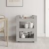 vidaXL Τρόλεϊ Κουζίνας Γκρι Σκυρ. 60x45x80 εκ. από Επεξεργασμένο Ξύλο