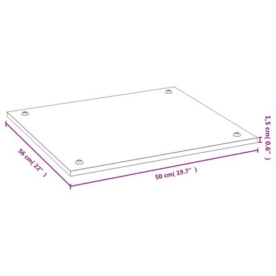 vidaXL Κάλυμμα Εστιών Κουζίνας 50 x 56 x 1,5 εκ. από Μπαμπού