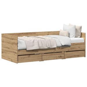 vidaXL &Kappa;&alpha;&nu;&alpha;&pi;έ&sigmaf; &Kappa;&rho;&epsilon;&beta;ά&tau;&iota; Artisan Oak 90 x 200 cm &Epsilon;&pi;&epsilon;&xi;&epsilon;&rho;&gamma;&alpha;&sigma;&mu;έ&nu;&omicron; &xi;ύ&lambda;&omicron;