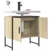 vidaXL Ντουλάπι Νιπτήρα Μπάνιου Sonoma Δρυς 60x33x60 εκ. Επεξ. Ξύλο