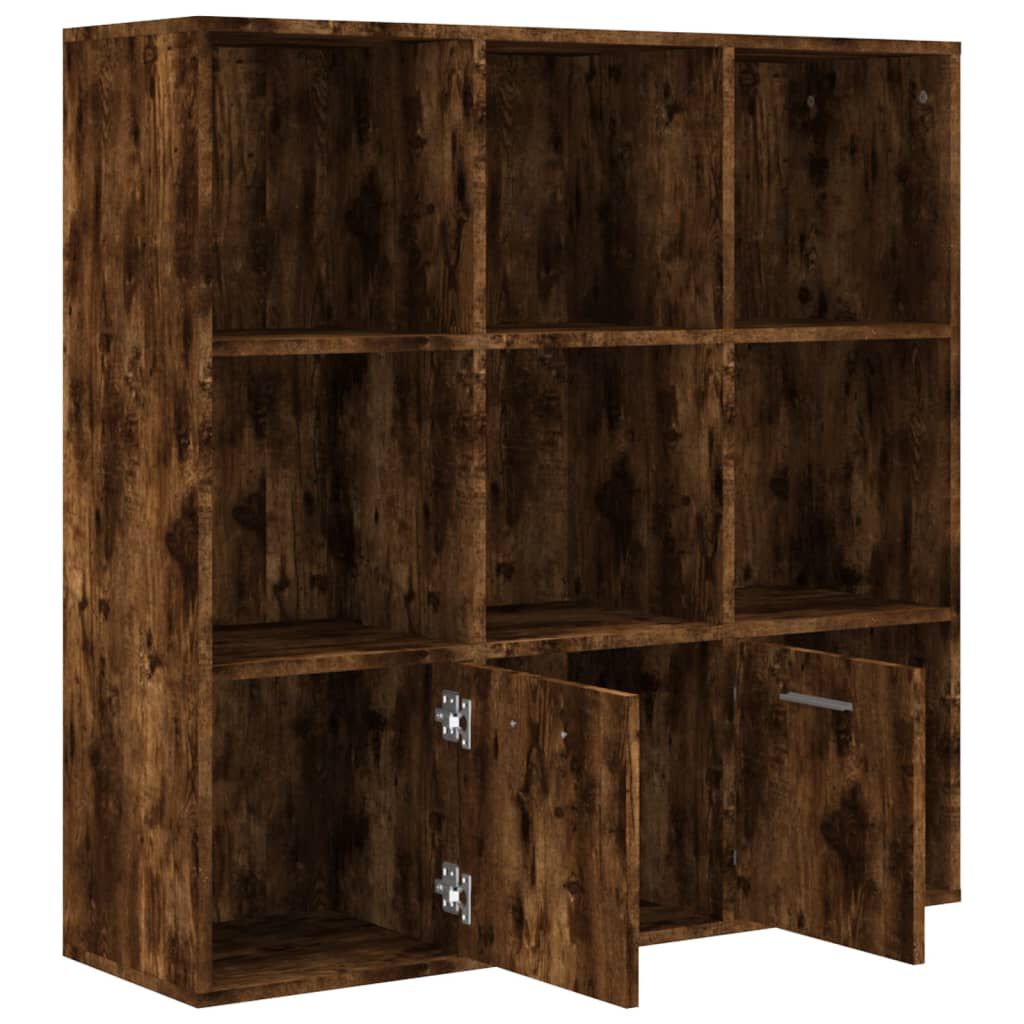 vidaXL Βιβλιοθήκη Καπνιστή Δρυς 98 x 30 x 98 εκ.