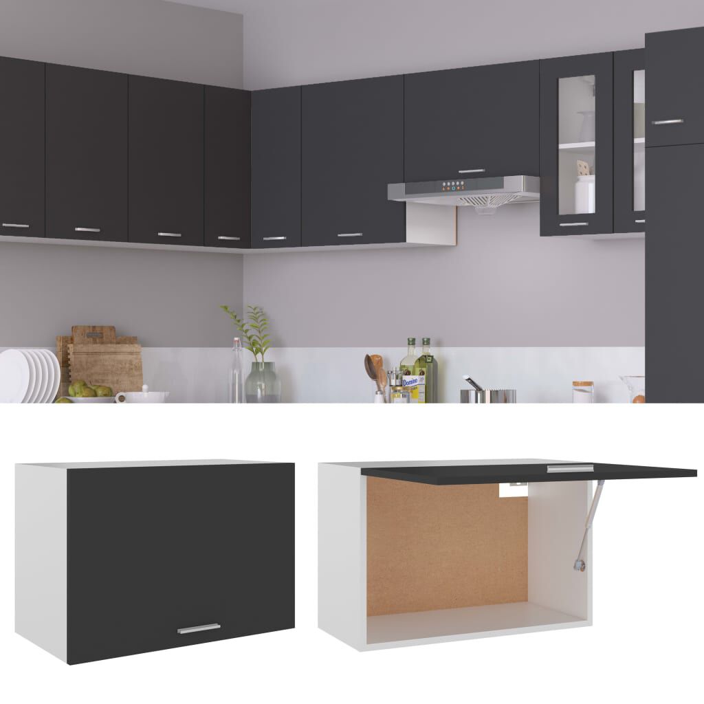 vidaXL Ντουλάπι Κρεμαστό Lyon Γκρι 60x31x40 εκ. από Επεξ. Ξύλο