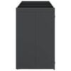 vidaXL Αποθήκη τροχήλατου κάδου για 3 κάδους Ανθρακί