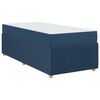 vidaXL Σκελετός κρεβατιού με στρώμα με στρώμα Μπλε 80 x 200 cm ύφασμα