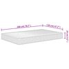 vidaXL Στρώμα Αφρού Medium Soft 120x200 εκ.