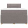 vidaXL &Kappa;&rho;&epsilon;&beta;ά&tau;&iota; Boxspring &mu;&epsilon; &Sigma;&tau;&rho;ώ&mu;&alpha; Taupe 120x190 &epsilon;&kappa;. &Upsilon;&phi;&alpha;&sigma;&mu;ά&tau;&iota;&nu;&omicron;