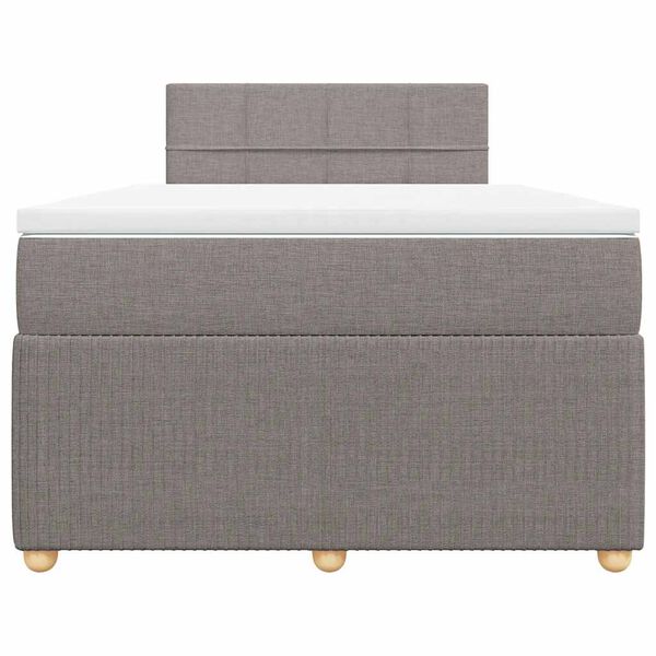 vidaXL &Kappa;&rho;&epsilon;&beta;ά&tau;&iota; Boxspring &mu;&epsilon; &Sigma;&tau;&rho;ώ&mu;&alpha; Taupe 120x190 &epsilon;&kappa;. &Upsilon;&phi;&alpha;&sigma;&mu;ά&tau;&iota;&nu;&omicron;