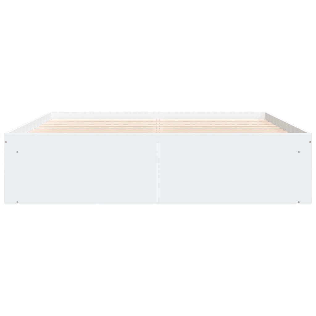 vidaXL Πλαίσιο Κρεβατιού Λευκό 150 x 200 εκ. King Size